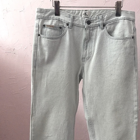 Calvin Klein Ice Blue Model Anti Fit Jeans Grunge - Picture 6 of 13